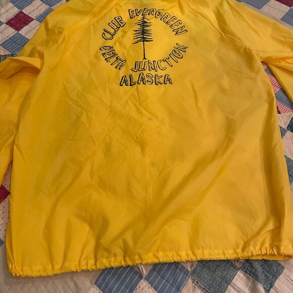 Vintage 70s Pla Jac By Dunbrooke Alaska Light Windbreaker Yellow Delta Junction - Picture 8 of 15